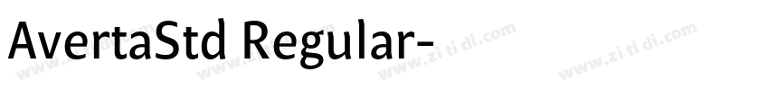 AvertaStd Regular字体转换